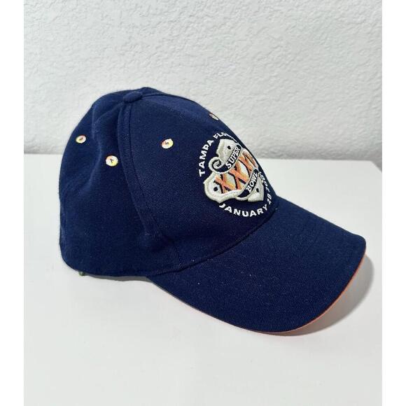 American Needle Navy Blue Vintage Superbowl Ballcap XXV Tampa Florida Size S/M - Picture 4 of 9